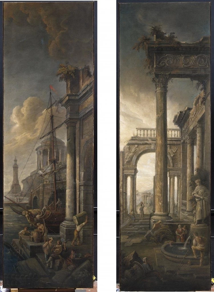 Capriccio con ruderi - attribuito
